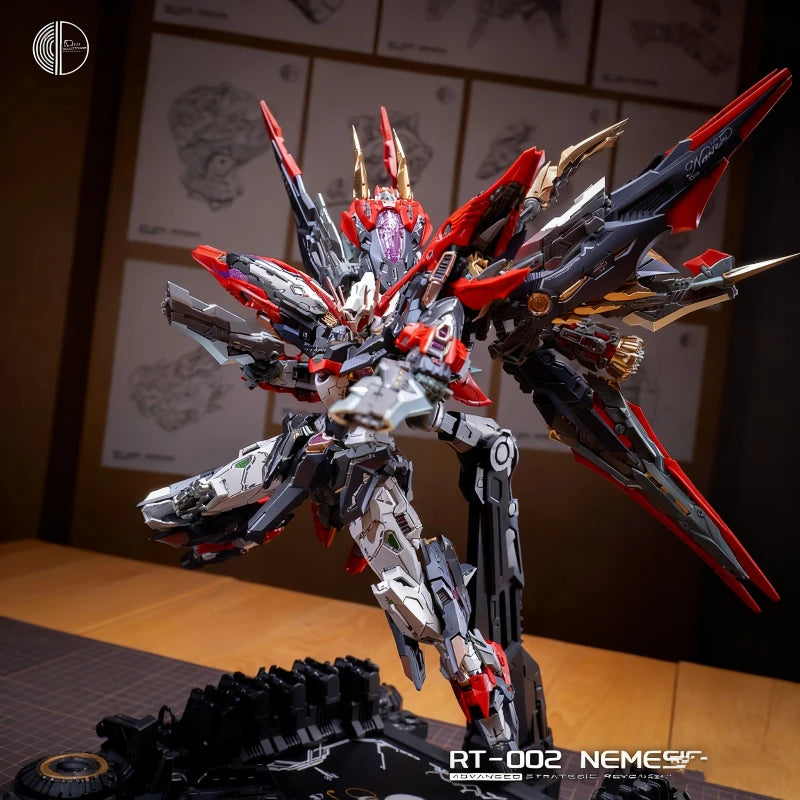 Infinite Dimension 1/100 Nemesis Mecha Assembly Model Kit Action Figure 3-Layer Skeleton With Stand Collectible Toy Boy Gift
