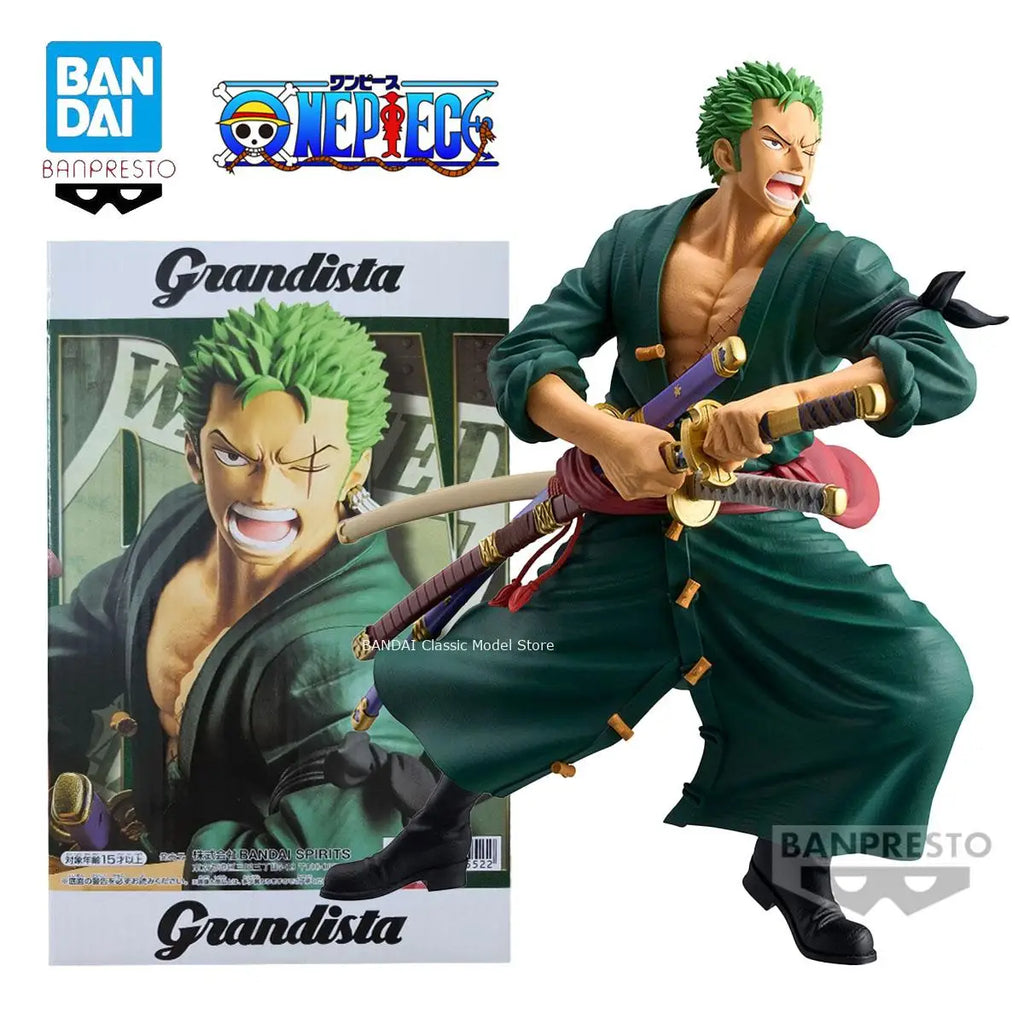 100% In Stock Original Banpresto One Piece Grandista Roronoa Zoro Figure Anime One Piece Model Genuine Boxed Toy