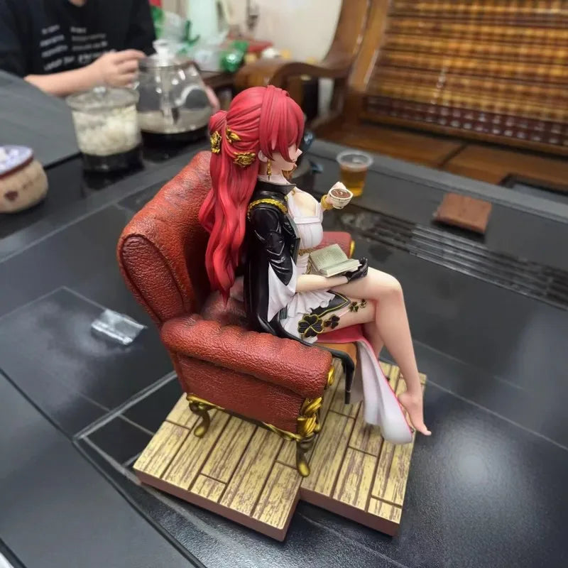 New Honkai Star Rail Himeko Anime Figure Gk Statue Sofa Sitting Pose Desktop Decoration Collectible Pvc Model Collection