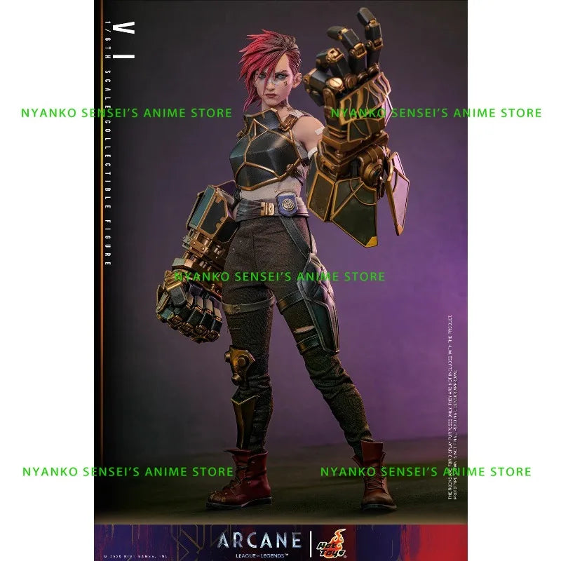 In Stock Hot Toys League of Legends Arcane Season 2 Vi TMS138 1/6 Scale Action Figure Anime Model Trendy Toys Collectibles