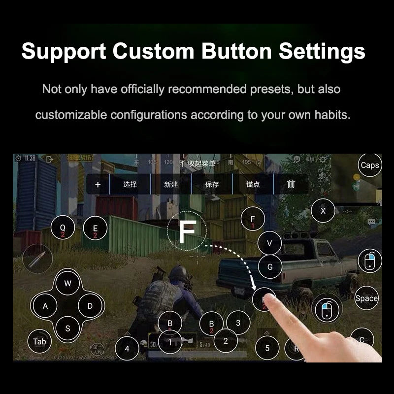 Mobile Game Adapter Phone Converter Gamepad Controller Gaming Keyboard Mouse Converter For PUBG IOS Android Phone