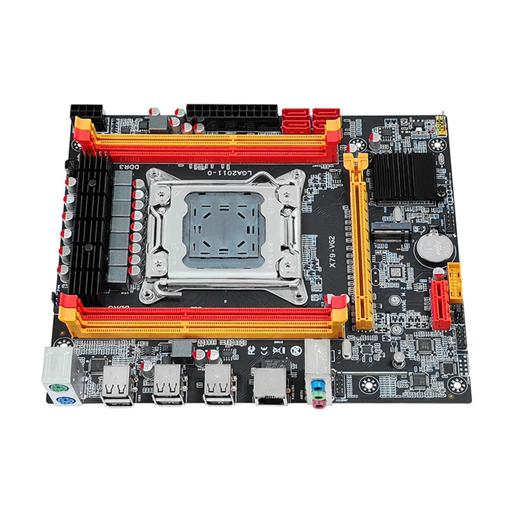 NVME M.2 SSD LGA 2011 Desktop Motherboard X79 Computer Motherboard 4*SATA2.0 Interface Fit for Intel CPU E5 2600/ 2689/2690/2670