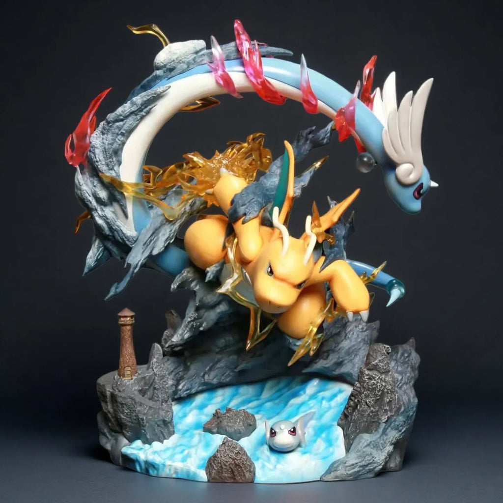 30cm Dragonite Figure Pokemon Action Figures Pvc Model Collection Statue Desk Decoration Doll Toys For Kids Birthday Gifts