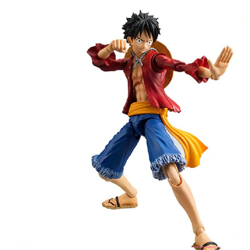 18cm Anime One Piece BJD Joints Moveable Monkey D. Luffy PVC Action Figure Collection Model Toys