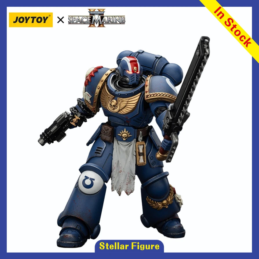 【SF】JOYTOY Warhammer 40K 1/18 Action Figure Ultramarines Lieutenant Titus- Collectors Edition  Model Toy Gift Collection