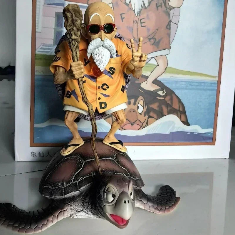 Anime Dragon Ball Figurine Turtle Master Roshi Action Figures PVC Kame Sennin 22cm Model Desktop Decoration Birthday Doll Gifts