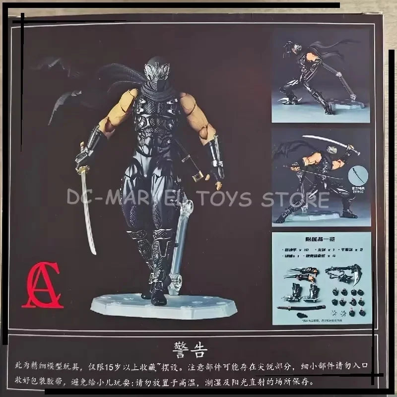 In Stock AC Factory The Second Batch Ryu White Version Ryu Hayabusa Kaiyodo Revoltech Amazing Yamaguchi Ryu Hayabusa Figure Toy