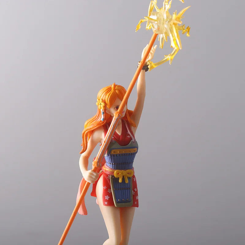 23cm One Piece Anime Figures Nami Beauty Girl Standing Action Figure PVC Collectible Model Doll Ornaments Toys Children's Gifts