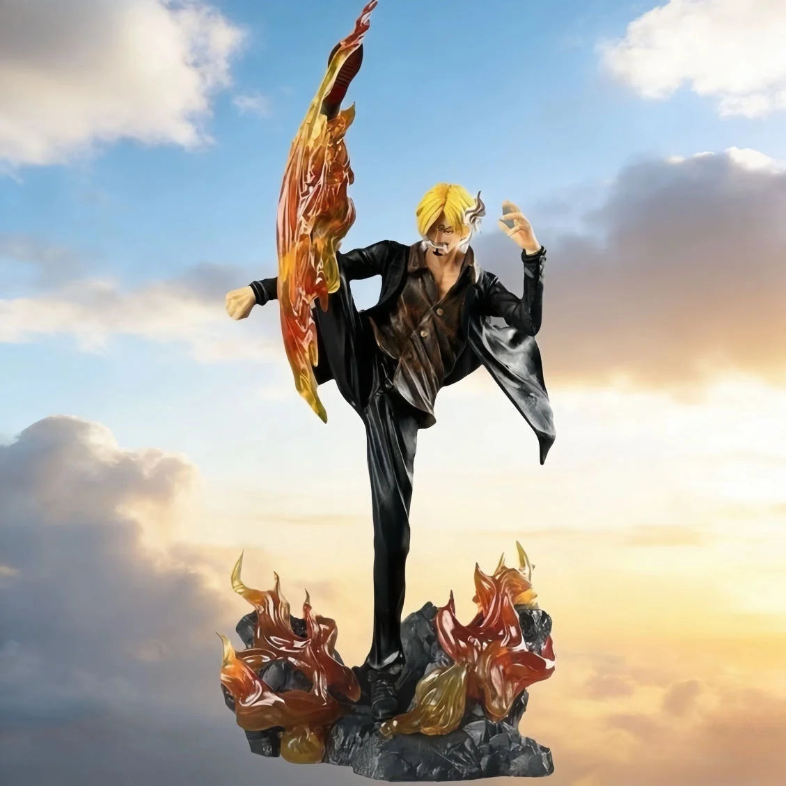 Anime One Piece Figure Sanji Figures 30cm PVC GK Statue Action Figures Collection Model Toys For Children Gifts