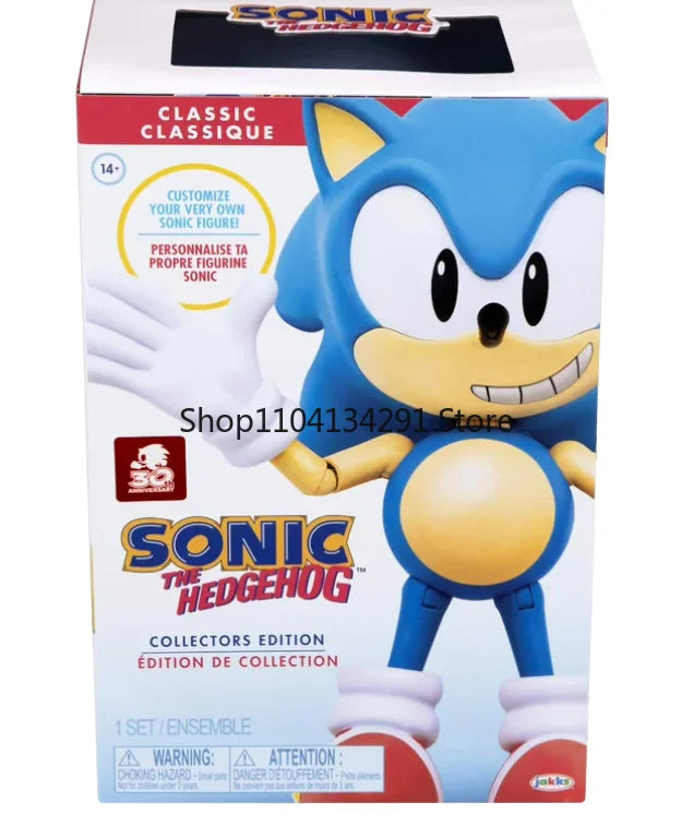 Original JAKKS Sonic The Hedgehog 5-inch Articulated Action Figure Collectible - Rare Birthday Gift for Kids