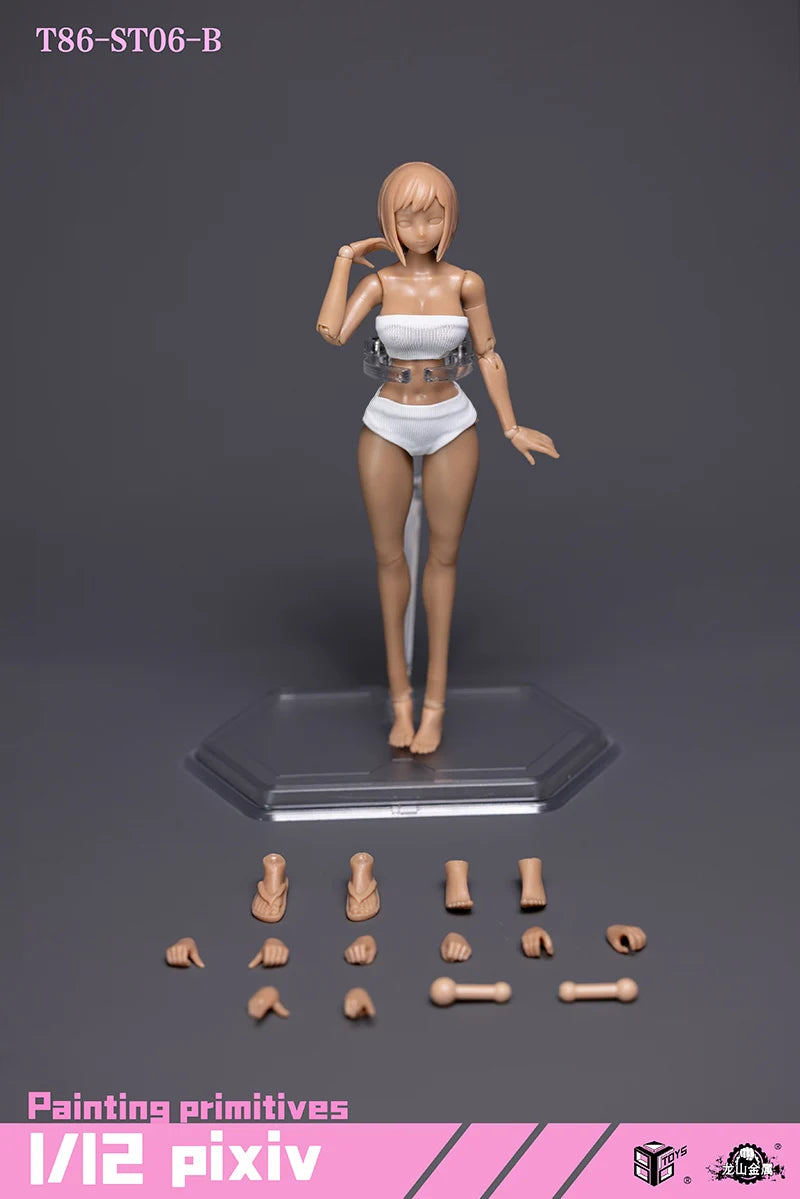 Оригинална 86TOYS фигурка на войник в мащаб 1/12, с наполовина покрито пухкаво дупе и глава, 12", модел играчки