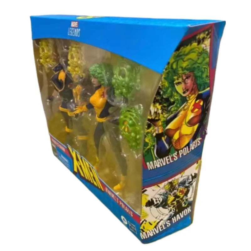 New Original Marvel Legends Series X-MAN HAVOK & POLARIS Action Figures Model Toys Gifts