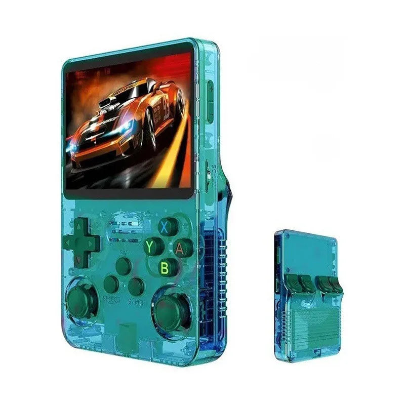 R36S Retro Handheld-Videospielkonsole ARKOS-System 3,5-Zoll-IPS-Bildschirm Klassischer tragbarer Pocket-Videoplayer 128G Spiele Junge Geschenk