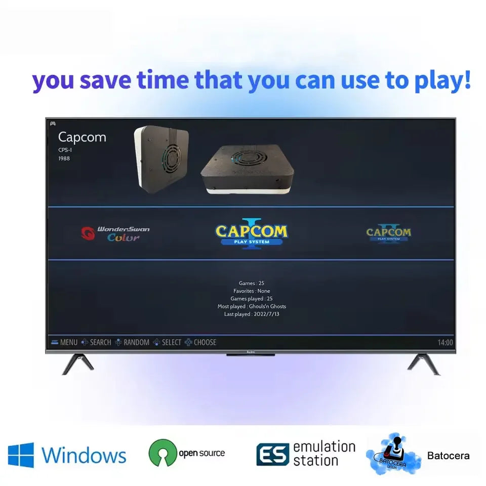 Super Console X3 Plug and Play on TV I3-3110M Game Console 2T HDD 70000+Games For Wii PS2 N64 PSP GameCube N64 Wireless handle