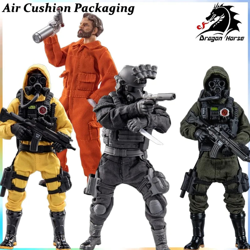 DRAGON HORSE Genuine SCP Mobile Task Force D-level Personnel Are Lucky Mole Red Right Biochemical Corps Action Figures Model Toy