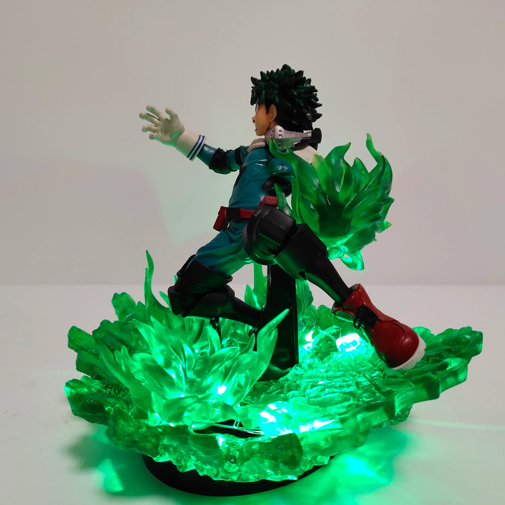 My Hero Academia Anime Midoriya Izuku & Bakugou Katsuki Lamp Led Bulb Action Figures Model Figurine Figure & Base & Lamp DIY