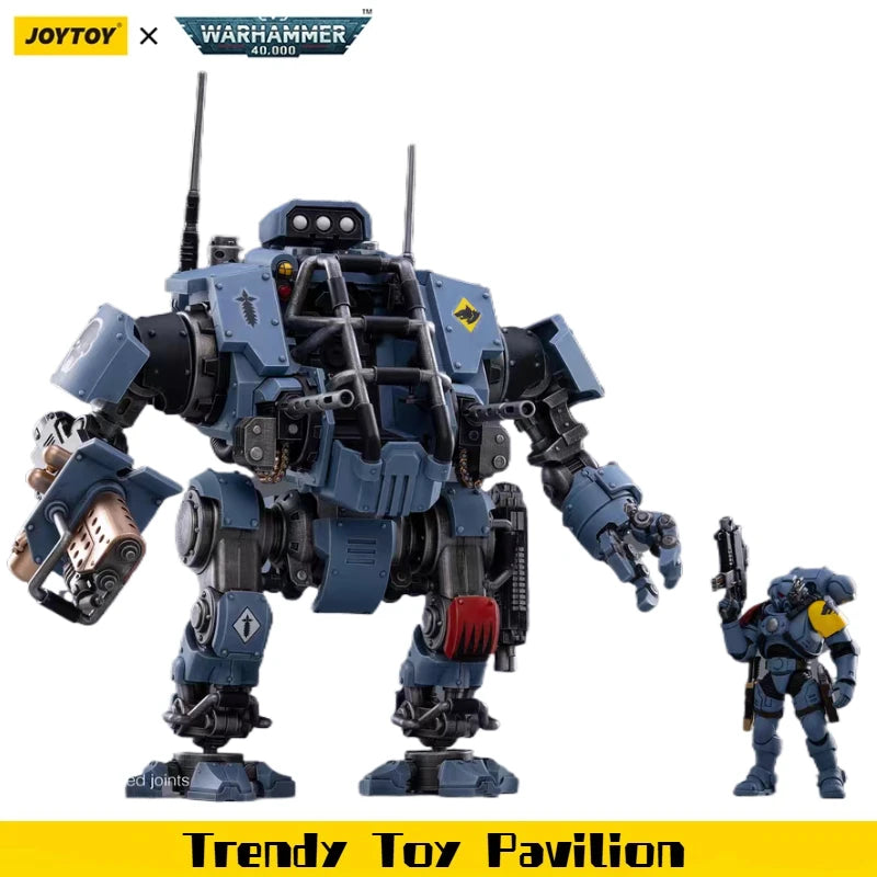 【JOYTOY】Warhammer 40K Space Wolves Battle PackInvictor Warsuit Warsuit PilotBrother Rurik Warfist 1/18 Action Figure Toy