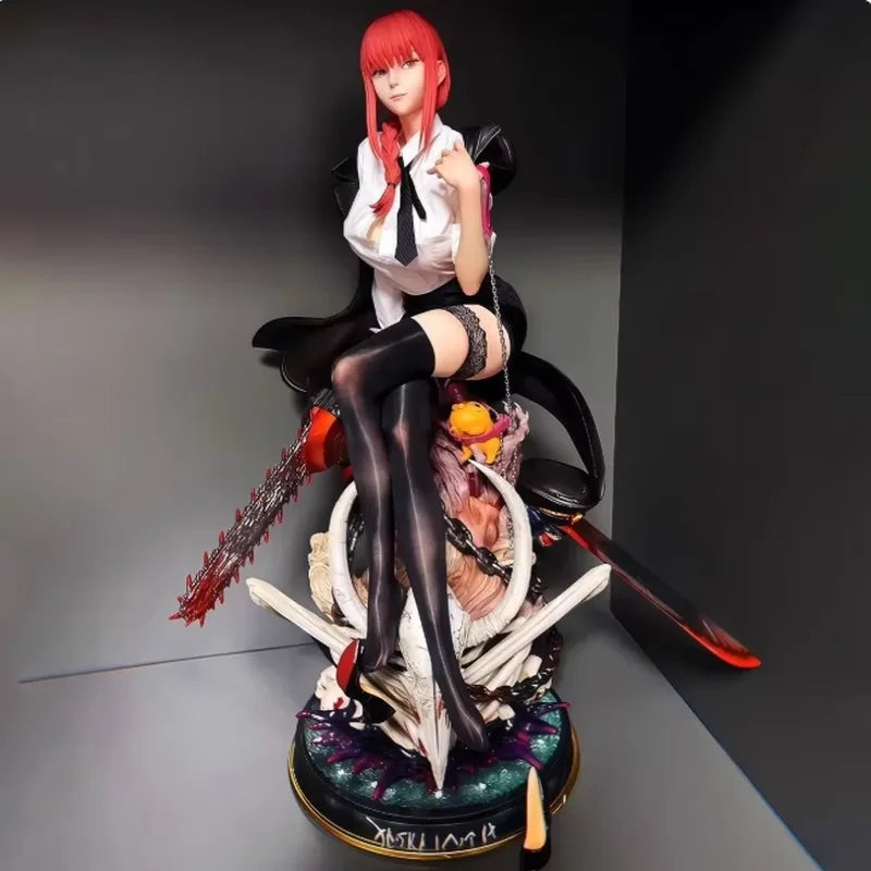 Genuine Anime Chainsaw Man Figure  Makima  Action Statue Collectible Model Toy For Desktop Ornaments Ideal Gift For All Ages