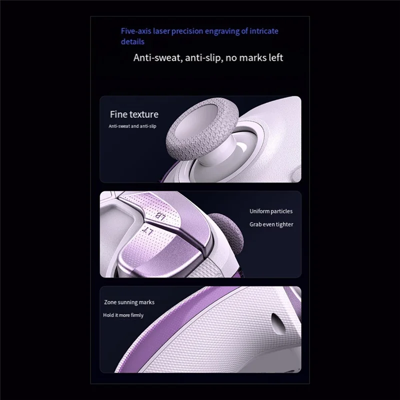 D10 Wireless Gamepad Bluetooth RGB Controller For PC/Switch Phone/Steam TMR Sticks Hall Effect Joystick Micro Triggers B