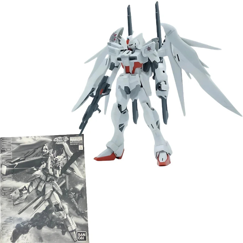 BANDAI Original MG ZGMF-X56S IMPULSE GUNDAM BLANCHE Modellbausatz auf Lager, Modellbausatz, Dekoration, Anime-Cartoon-Geschenke, Spielzeug