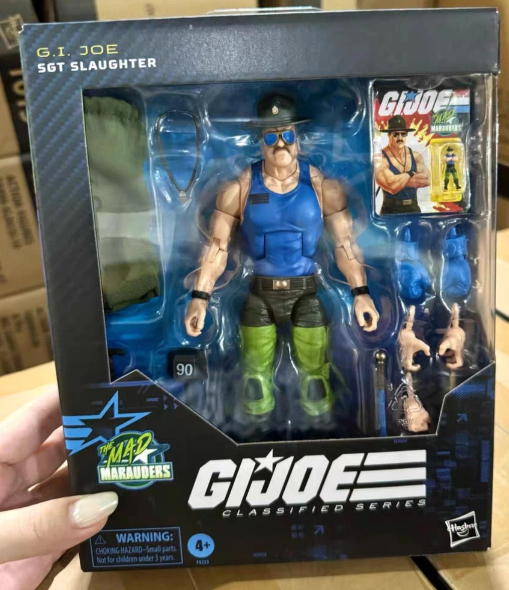 New Original Hasbro G.I. Joe GI Joe Classfied Series 129 Mad Marauders SGT Slaughter Action Figure Collection Toys Ornaments