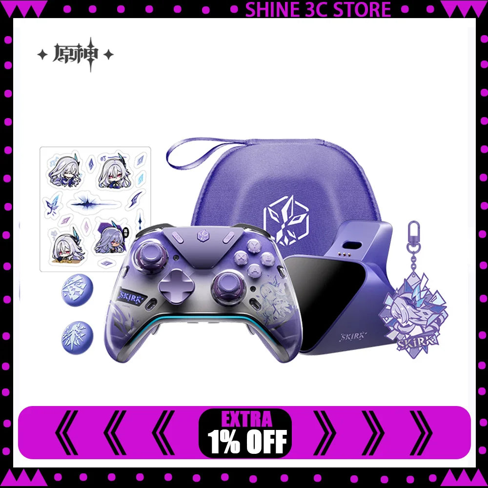 Genshin Impact Skirk APEX5 Elite Gamepads Wireless Gamepad Force Feedback Bluetooth Game Controller For PC NS Smartphone