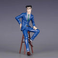 19cm Nohara Hiroshi Anime Figures Suit Nohara Shinnosuke Father Garage Kit Model Desktop Ornament Children Toys Birthday Gifts
