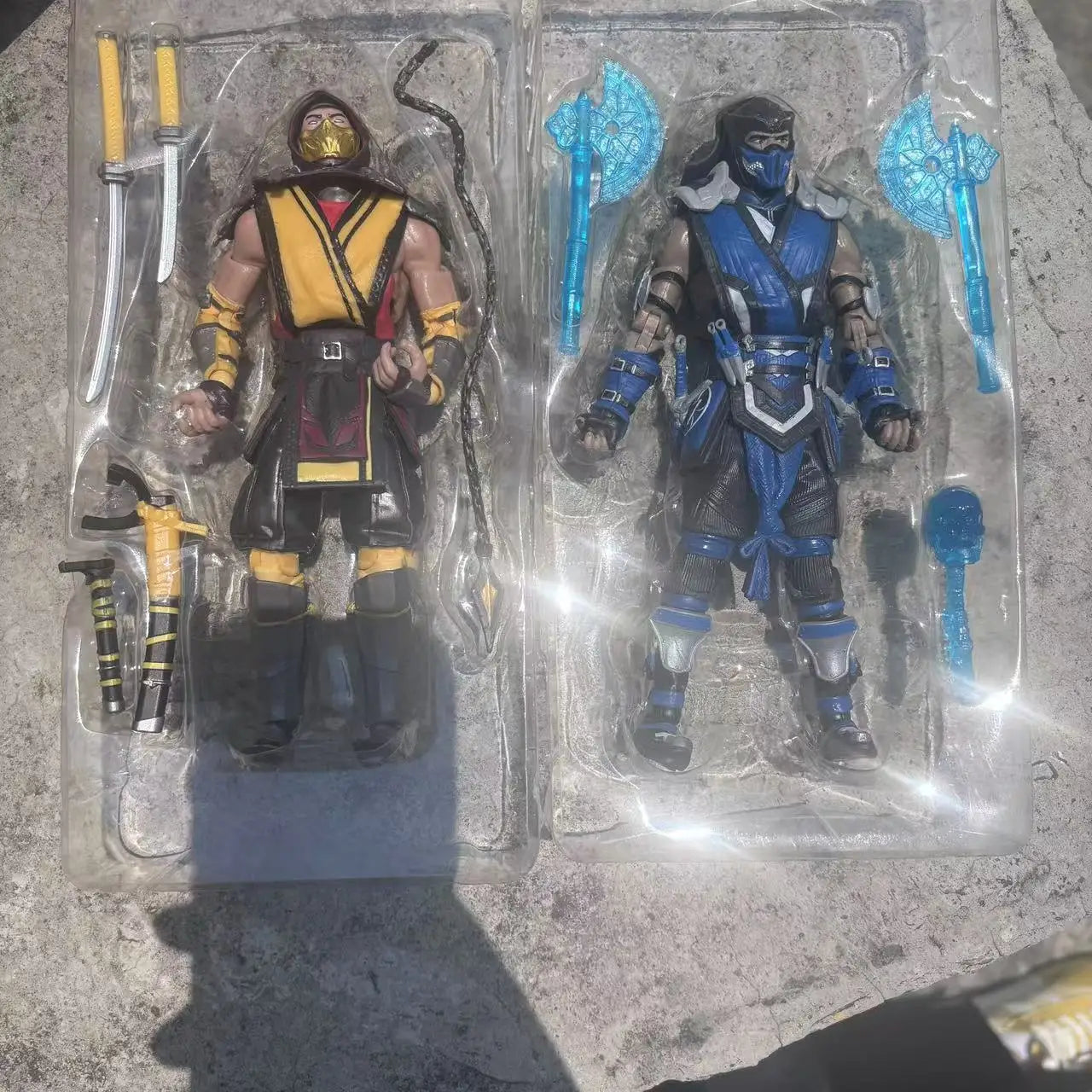 Game Mortal Kombat Sub Zero Scorpion 7" Articulated Joints Moveable Action Figure Toys 17cm