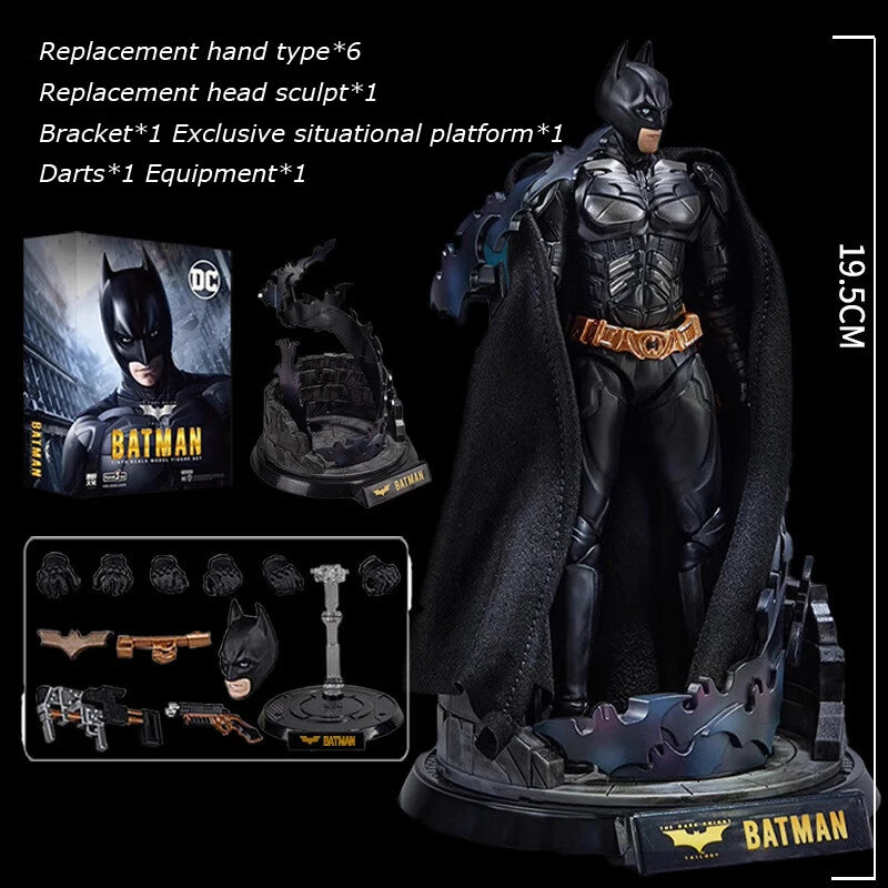 Fondjoy DC Batman Full series BVS Batman Movie Character Model Limited Head Sculpt Action Figures 19cm Collect Model Boy Gifts