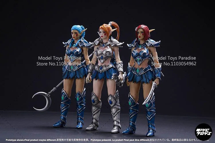 Auf Lager Lazy Monster Studio 17CM Sammlerstück WOW Tyrande Oak Town Elf Hunter Guard Soldatin Actionfigur Modell Geschenke