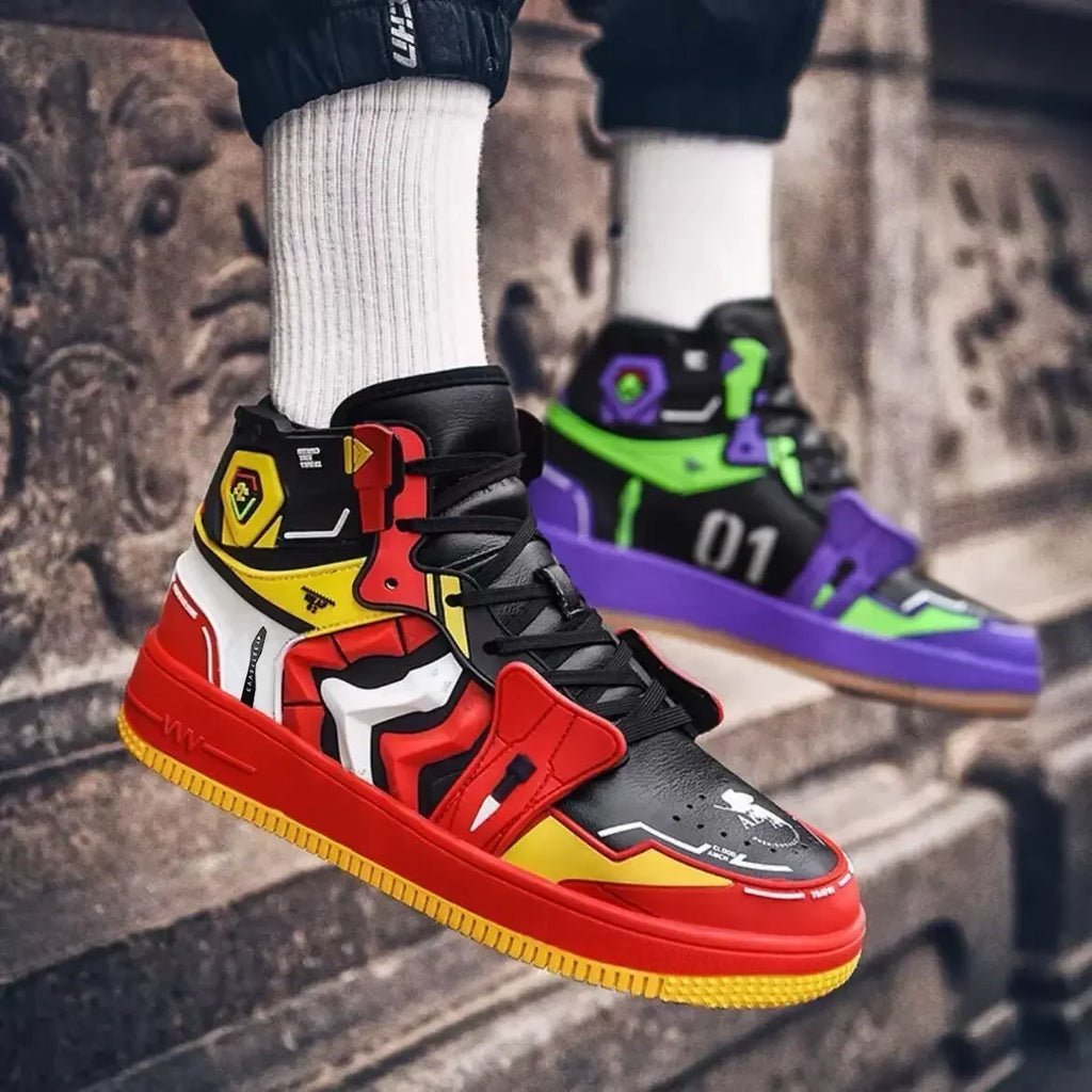 Machine No. 1 EVA men's anime sports shoes high-top casual sports vulcanized shoes outdoor autumn and winter Christmas gifts