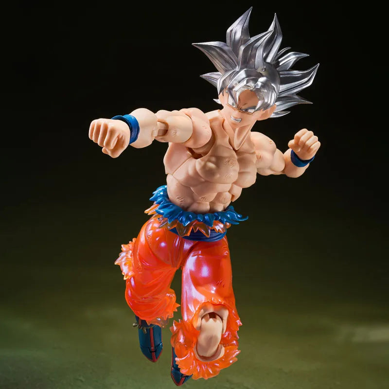 In Stock BANDAI Original S.H.Figuarts DRAGON BALL SON GOKU ULTRA LNSTINCL SHF Action Figure Model Gift forKid Foam Box Packaging