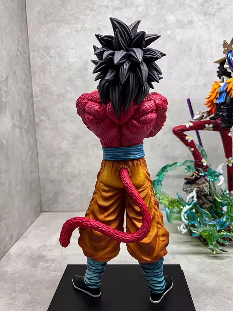 32cm Jt Statue Dragon Ball Anime Super Saiyan 4 Goku PVC Figure Model Statue Dolls Collection Custom Desktop Toy Male Kid Gift