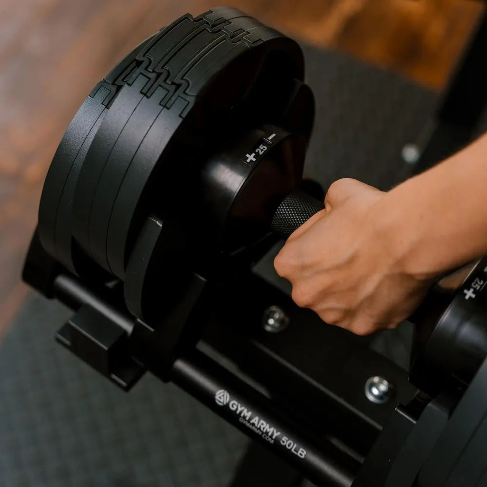 Nuobell verstellbare Hanteln – Gym Army Nuobell, 5lbs – 50lbs verstellbare Hanteln mit freiem Gewicht für Männer und Frauen – Krafttraining
