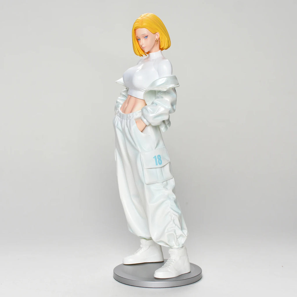 26.5cm/10.43in Anime Dragon Ball Z Android 18 Figure Android 18 Action Figure Collectible Statue Model Toy Gift