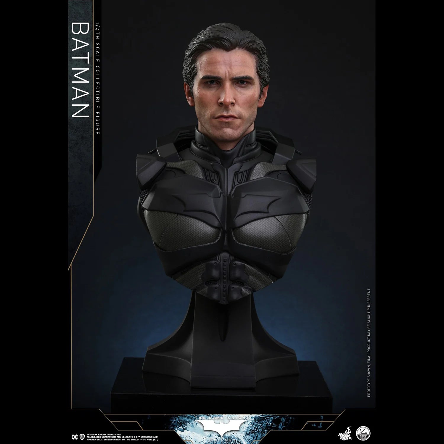 [In Stock] HotToys HT 1/4 QS019 "Batman Trilogy" Batman Batman Standard Edition Mobile Soldier Set Model Figure Toy Collection