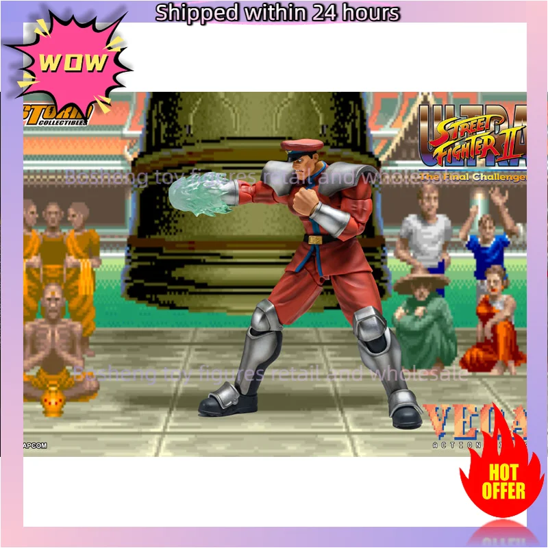 In Stock 100% in Stock Original Storm Toys M. Bison Ultra Street Fighter II The Final Challengers Anime Figures Model Toys Gift