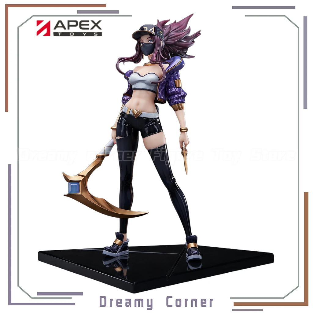 【Auf Lager】 Original APEX-SPIELZEUG League of Legends Akali 1/7 Scale Figure Spielzeug Modell Ornamente Sammlung