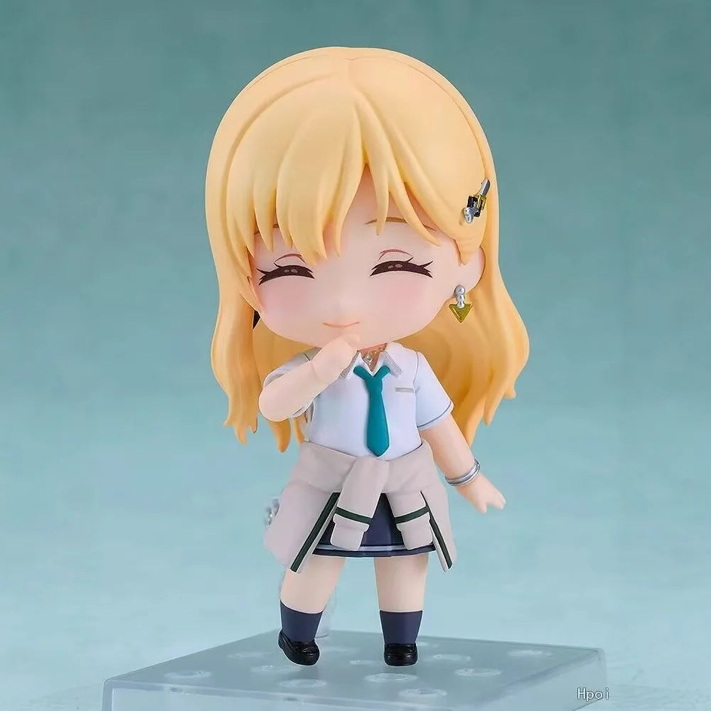 New Q Version 2593# Saki Ayase Cute Girl Gimai Seikatsu Anime Figures Model Doll Set Toy Movable Figurines Collection Gift