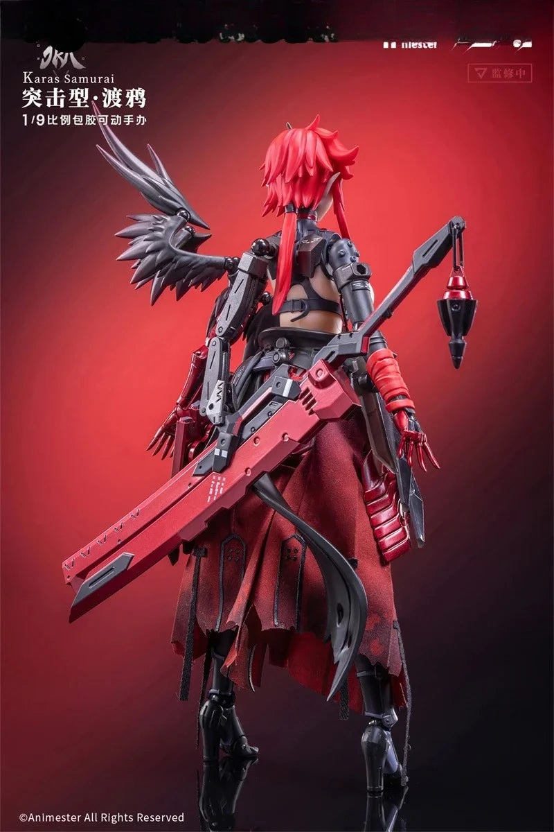 Animester Wolf Mastiff Force Karas Samurai Crow 1/9 Action Model Collectible Figure Toys in Stock