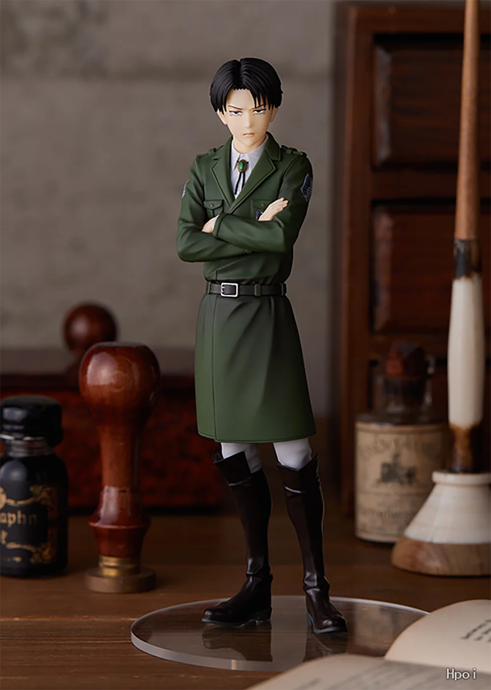 100% Original in Stock GOOD SMILE COMPANY POP UP PARADE Shingeki No Kyojin Levi Ackerman Collection Series Garage Kit