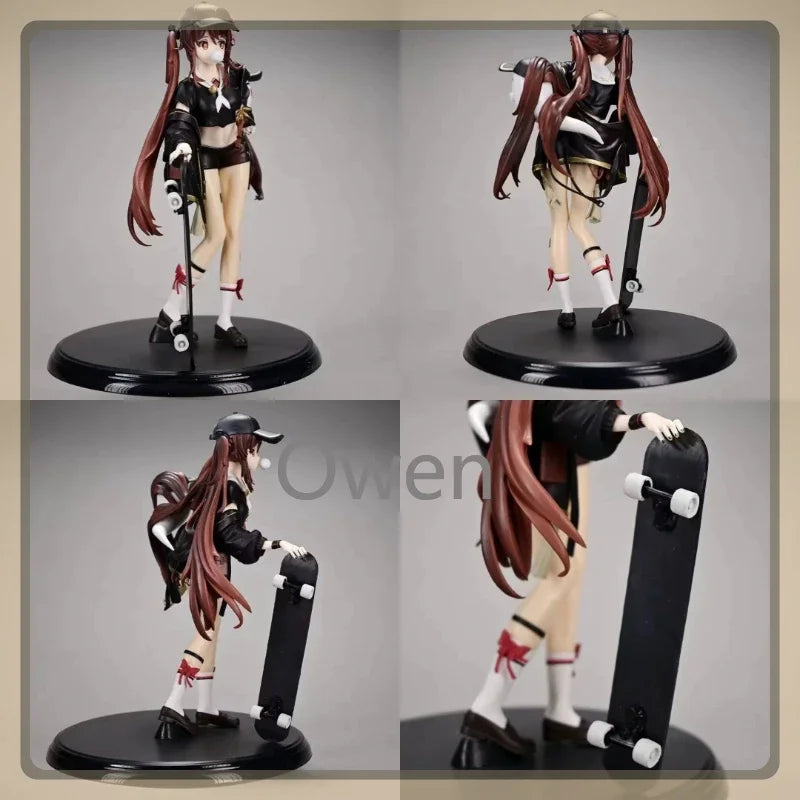 Mobile Game Furina Anime Ganyu Beautiful Girl Genshin Impact Figures Hu Tao Action Figure PVC Collection Birthday Decoration Toy