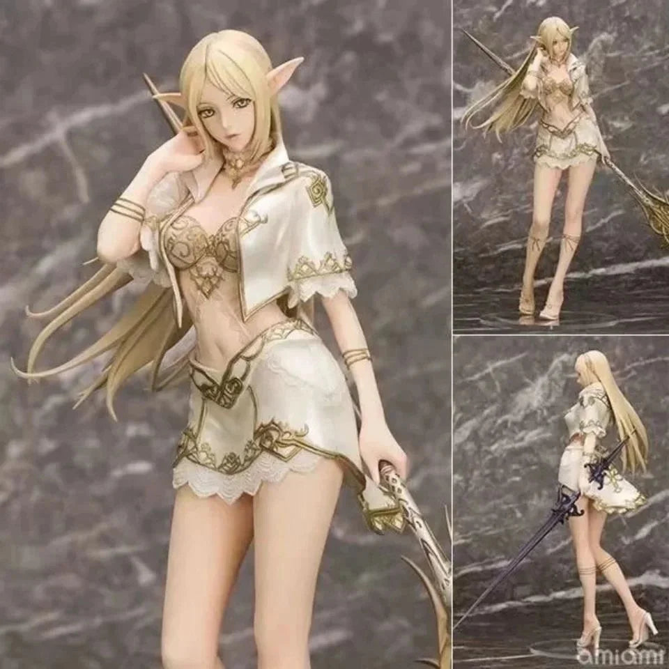 Cartoon Animation Beautiful Young Girl 1/7 Scale Hand-Made Female Mage Elf Action Figure White Lineage Paradise II Collectible