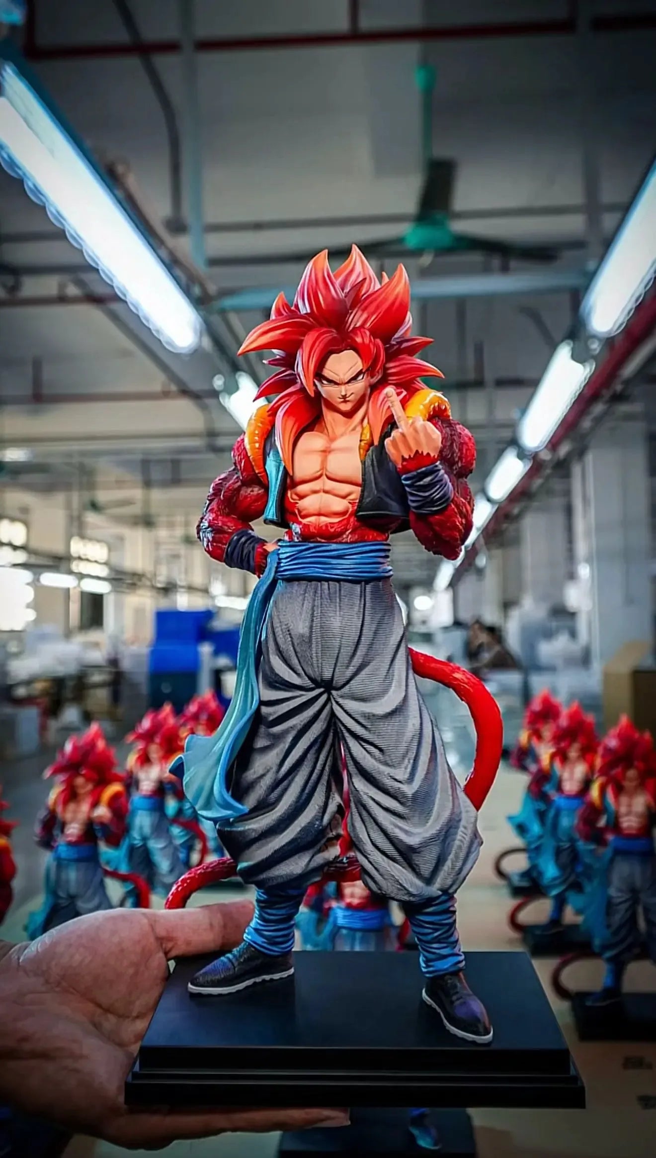 Jt Statue Dragon Ball Super Saiyan 4 Gogeta Vegeta Goku Anime Figure 31cm Model Collection Custom Desktop Toy Gift In Stock