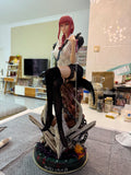 46cm Anime Chainsaw Man Figure Makima Action Figures Extra Large Sexy Makima Statue Desktop Ornamen Collection Model Toys Gifts