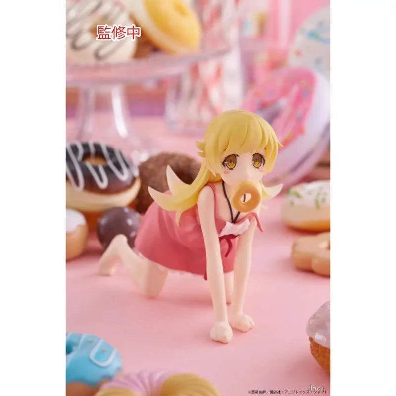 В наличност Оригинална TAITO Monogatari Series Oshino Shinobu PVC 13см Аниме Фигурки Екшън Фигурка Модел Колекция Играчки Подаръци