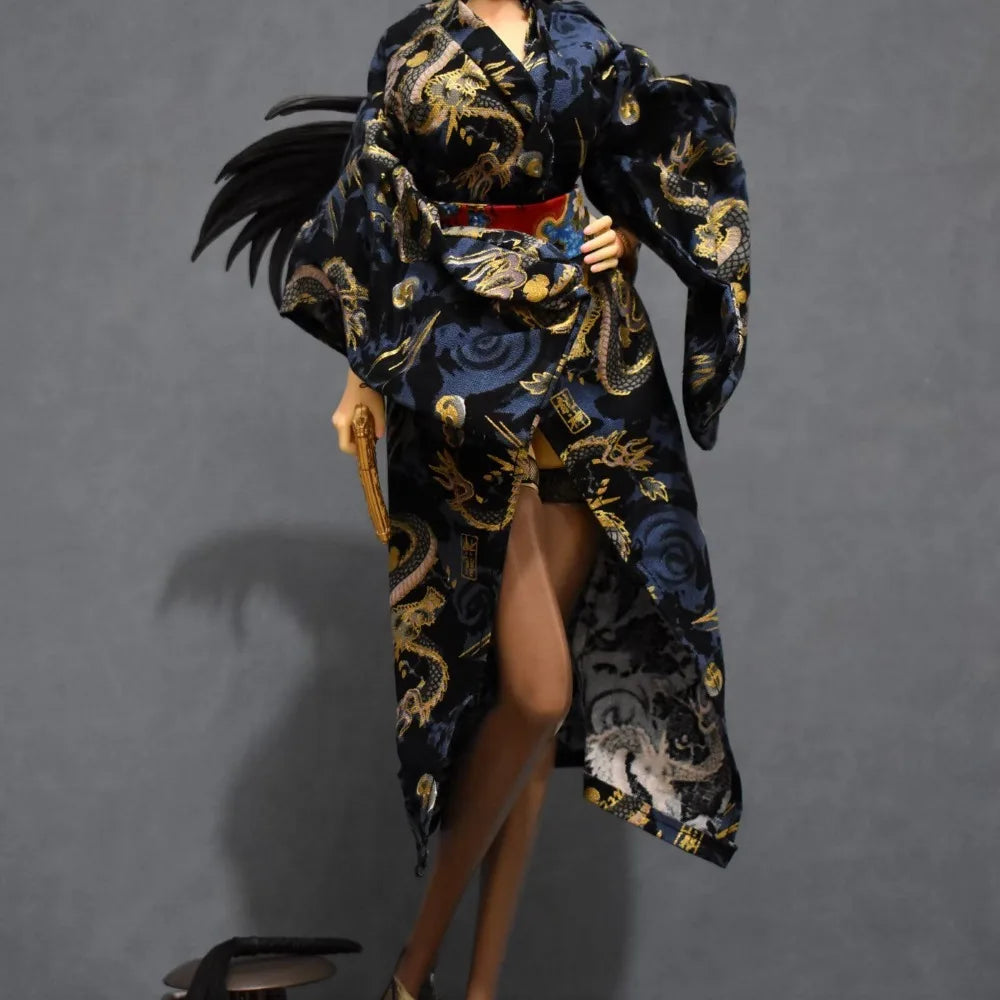 46cm One Piece Boa Hancock Kimono PVC Figure Static Display Model Interchangeable Shawl Scene Anime Collectible Statue Fans Gift