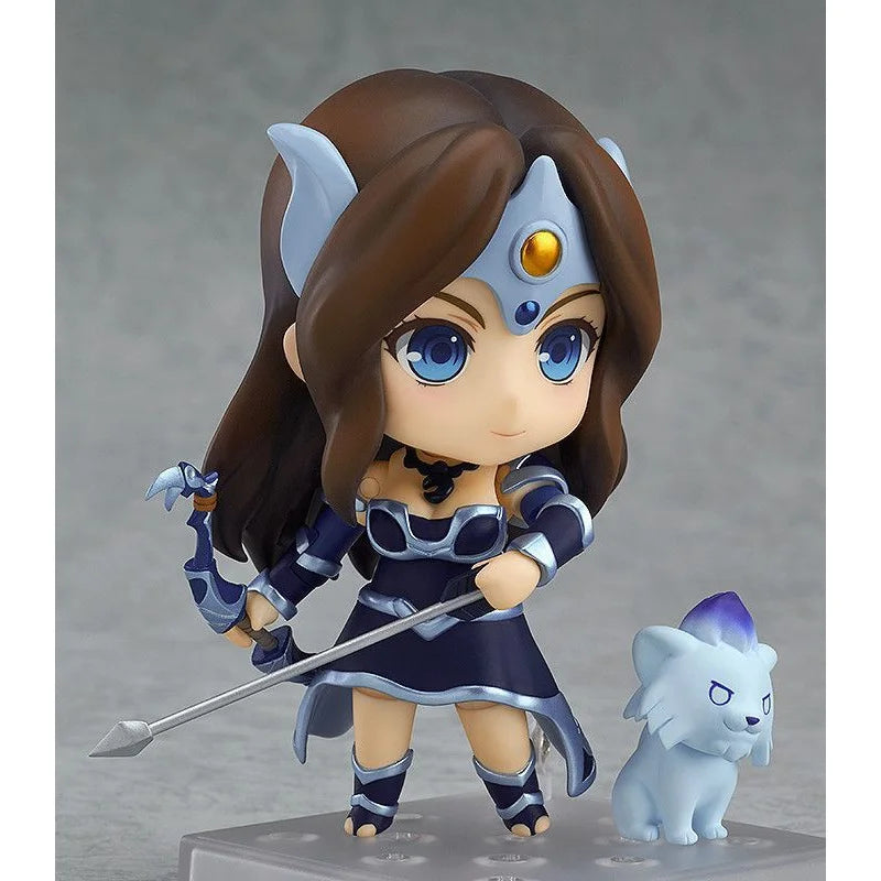 10 cm große GSC Nendoroid 614 DOTA2 Mirana Prinzessin des Mondes, bewegliche Figur mit weißem Tiger, Pfeil und Köcher, Gesichtsplatten, Sammlerstück