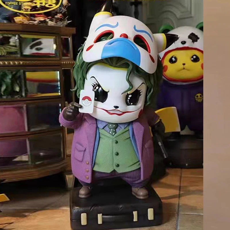 Marvel Anime DC 12CM Q Edition Clown Picchu Doll Figure Case Desktop Decoration Model Collection Christmas Surprise Gift