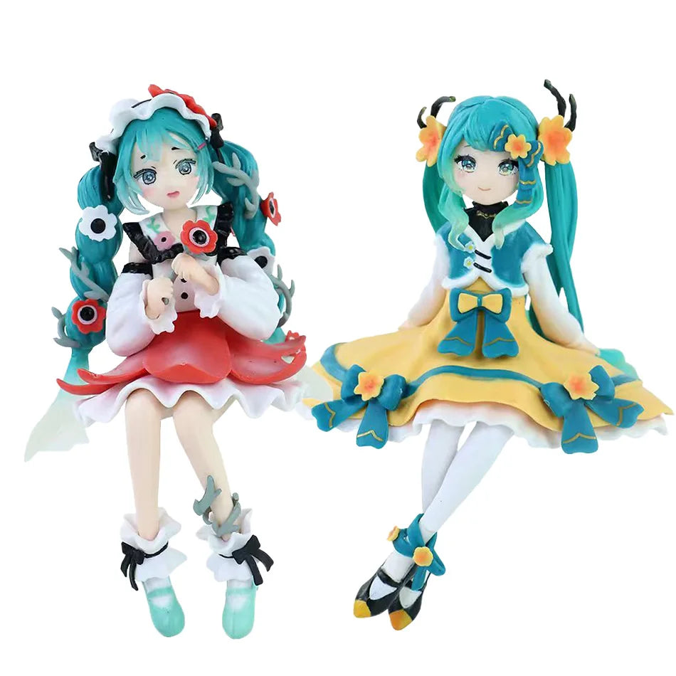 Anime Figure Hatsune Miku Toys Flower Fairy Collection MIKU Kawaii Cartoon PVC Action Figurine Model Dolls Birthdays Gifts Kids